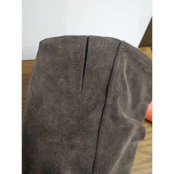Carlos By Carlos Santana Womens Brown Suede Knee-High Sabina Boots 7.5M With Buc - Picture 8 of 14